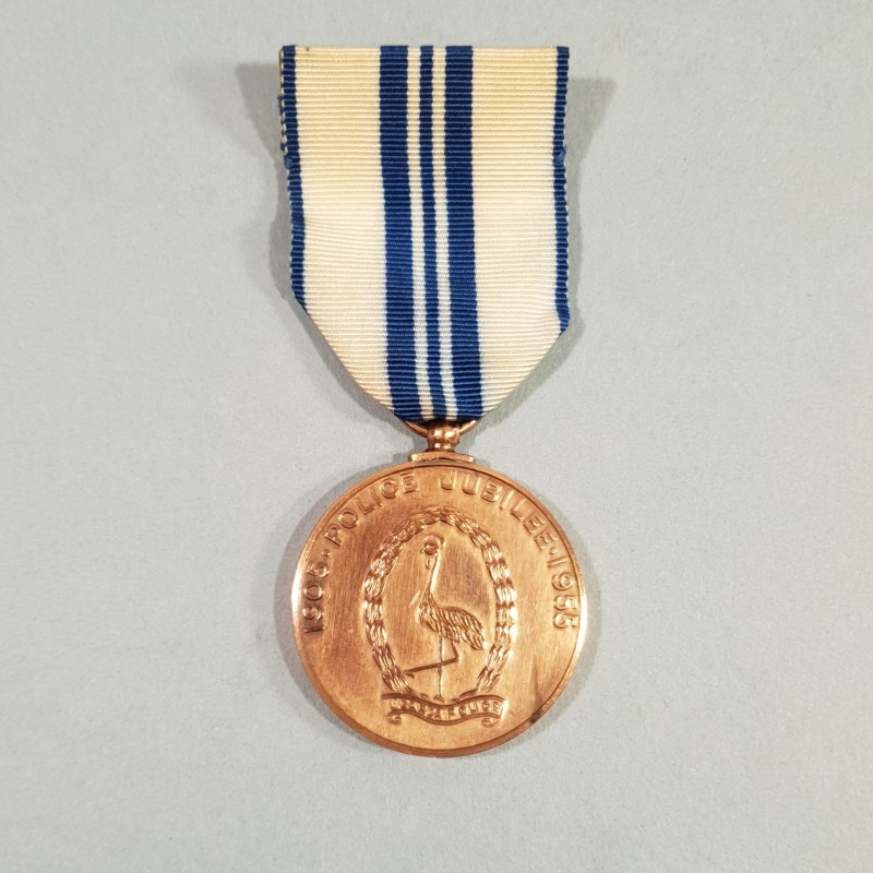 OUGANDA AFRIQUE DU SUD MEDAILLE DU JUBILEE DES 50 ANS DES FORCES DE POLICE 1905 - 1955 SOUTH AFRICA UGANDA MEDAL °